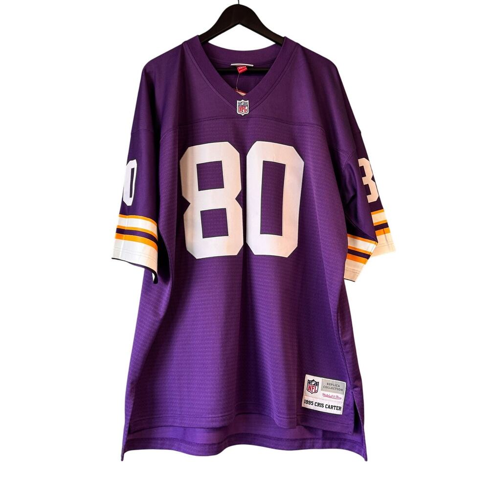 NWT Minnesota Vikings Cris Carter #80 Mitchell&Ness 1995 NFL Legacy Jersey  XL